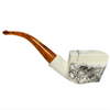 Deluxe Freeform Natural Block Meerschaum Pipe
