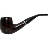 Royal Smooth Bent Billiard Silver Ring Briar Pipe