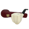 Special Paneled Smooth Antiqued Meerschaum Pipe