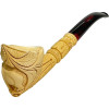Deluxe Master Carver Mesut Signed Bear Meerschaum Pipe