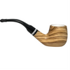Meerschaum Lined Smooth Sitter Olive Wood Pipe