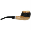 Meerschaum Lined Rustic Band Olive Wood Pipe