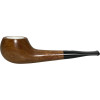 African Wood Stubby Oval Shank Meerschaum-Lined Pipe