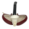 Embossed Floral Calabash Meerschaum Pipe