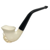Embossed Floral Calabash Meerschaum Pipe