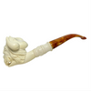 Deluxe Cevher Signed Viking Knurl Meerschaum Pipe