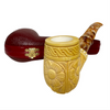 Pre-colored Embossed Floral Meerschaum Pipe