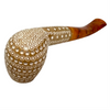 Pre-colored Round 3D Lattice Meerschaum Pipe