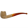 Pre-colored Round 3D Lattice Meerschaum Pipe