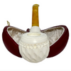 Special Hand-Carved Smooth Divot Meerschaum Pipe