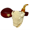 Special Cevher Signed Buffalo Head Meerschaum Pipe