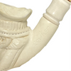 Deluxe Cevher Signed Chef Portrait Knurl Meerschaum Pipe