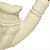 Deluxe Cevher Signed Chef Portrait Knurl Meerschaum Pipe