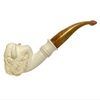Deluxe Cevher Signed Buffalo Knurl Meerschaum Pipe