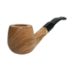 Smooth 9mm Saddle Stem Italian Olive Wood Pipe
