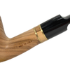 Smooth 9mm Saddle Stem Italian Olive Wood Pipe