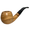Glossy Smooth Apple 9mm Italian Olive Wood Pipe