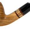 Glossy Smooth Apple 9mm Italian Olive Wood Pipe