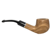 Smooth 9mm Italian Olive Wood Silver Ring Pipe