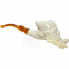 Special Signed Cevher Man Smoking Meerschaum Pipe