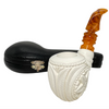 Special Embossed Floral Apple Meerschaum Pipe