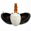 Special Embossed Floral Apple Meerschaum Pipe