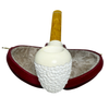 Special Rusticated Meerschaum Pipe with Smooth Shank