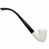 Rusticated Dublin Churchwarden Meerschaum Pipe