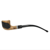 9mm Meerschaum-Lined Olive Wood Billiard Churchwarden Pipe