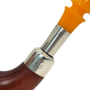 Calabash Meerschaum Pipe with Sterling Silver Mount
