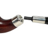 Calabash Meerschaum Pipe with Sterling Silver Mount