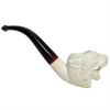 Tiger Meerschaum Pipe with Dark Bent Stem