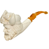 Deluxe Viking Meerschaum Pipe with Designer Lattice Shank
