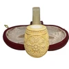 Embossed Floral Billiard Meerschaum Pipe
