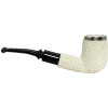 Deluxe Rustic Meerschaum Pipe with Sterling Silver Rim