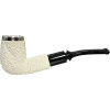 Deluxe Rustic Meerschaum Pipe with Sterling Silver Rim