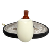 Smooth Classic Meerschaum Pipe with Sterling Silver Band