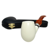 Smooth Classic Meerschaum Pipe with Sterling Silver Band