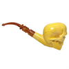 Premium Signed Kenan Skull Meerschaum Pipe