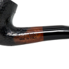 Small Rusticated Italian Briar Pipe with Bent Stem