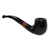 Small Rusticated Italian Briar Pipe with Bent Stem