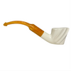 Smooth Swirled Scalloped Meerschaum Pipe
