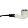 Deluxe Lattice Meerschaum Pipe with Sterling Silver Rim