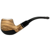 Meerschaum-Lined Dapper Olive Wood Pipe with Black Band