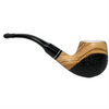 Meerschaum-Lined Dapper Olive Wood Pipe with Black Band