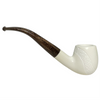 Deluxe 9mm Rusticated Band Meerschaum Pipe