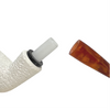 Deluxe 9mm Rusticated Nosewarmer Meerschaum Pipe