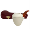 Deluxe 9mm Smooth Rhodesian Meerschaum Pipe