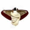 Lady Portrait Knurl Meerschaum Pipe