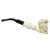 Lady Portrait Knurl Meerschaum Pipe